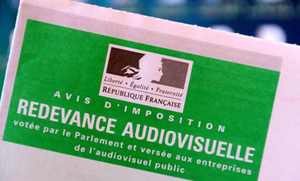 Photo d'un avis d'imposition de redevance audiovisuelle