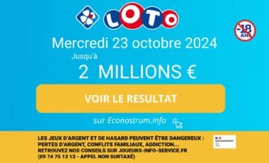 Photo-montage rassemblant les informations nécessaires au tirage Loto (FDJ) du 23 octobre 2024