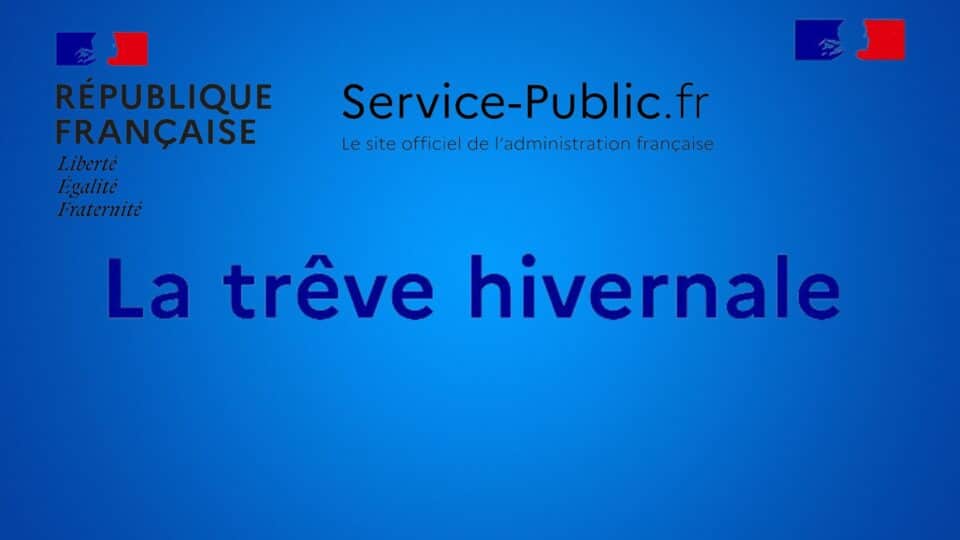 Une photo du site du service public qui met en avant la trêve hivernale