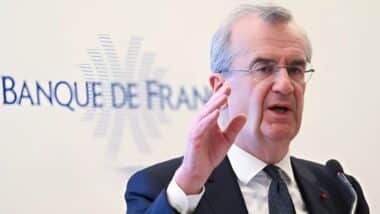 François Villeroy De Galhau gouverneur de la Banque de France qui s'exprime sur le déficit public