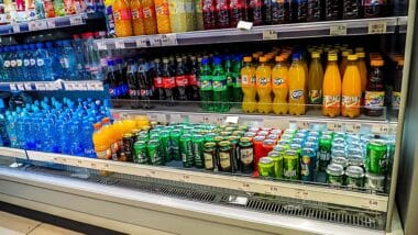 Rayon de produits sucrés concernés par la taxe soda