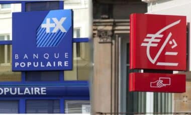 les logos des banques popilaires et caisse d'Epargne pour illustrer les comptes à terme