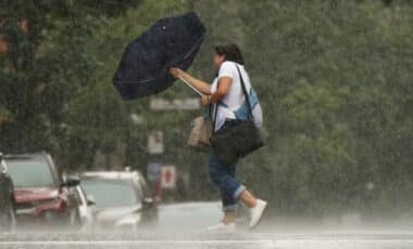 Météo pluvieuse et venteuse