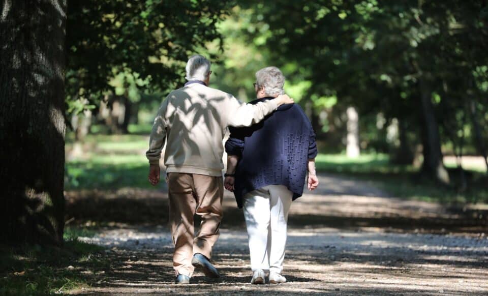 Un couple de Français à la retraite