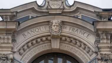 Une photo de la devanture de la Banque de France pour évoquer la croissance