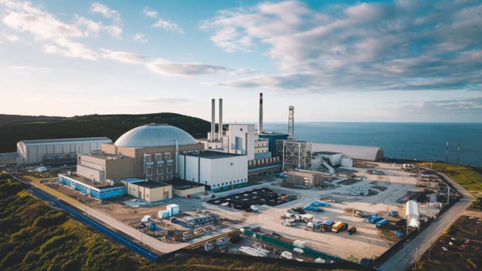 Photo d'un réacteur nucléaire pour la production de l'électricité