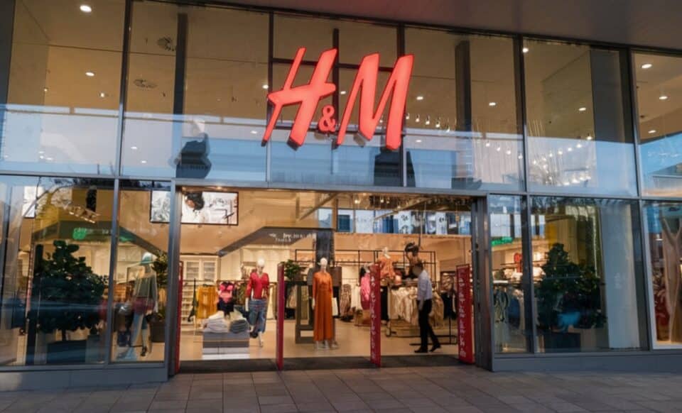 Devanture d'un magasin H&M