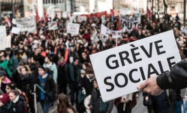 Mobilisation dans le cadre d'une grève sociale