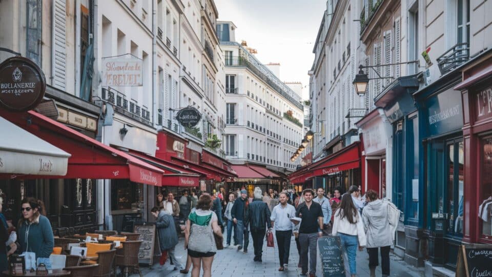 Une rue en France pour évoquer le baromètre des territoires