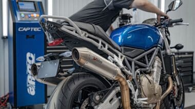 Photo d'une moto pour évoquer le contrôle technique