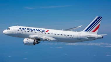 Un avion d'Air France en vol