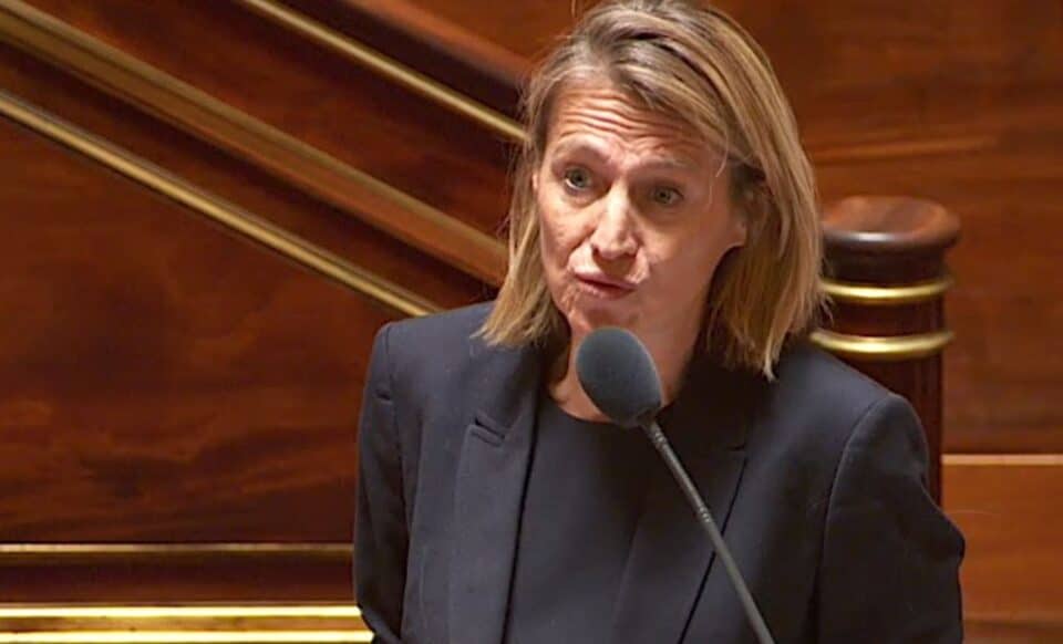 La ministre du Travail, Astrid Panosyan-Bouvet, s'est exprimée sur la réforme des retraites lors de son déplacement dans le Calvados, le 31 décembre