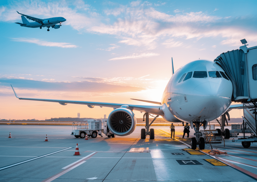 Un avion cloué au sol pour illustrer le classement de la France en termes de trafic aérien en Europe