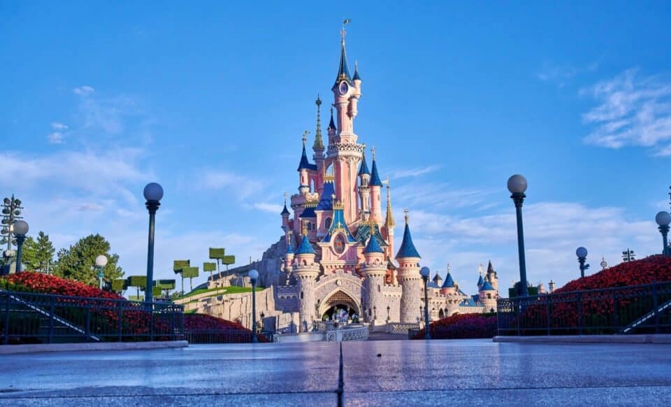 Le célèbre château de l'Euro Disney de Paris