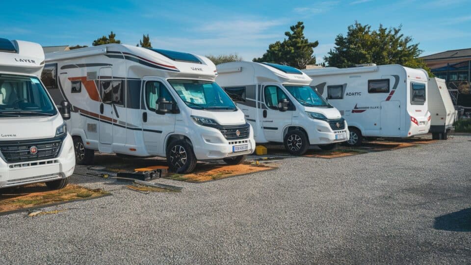 Un parking de camping-cars