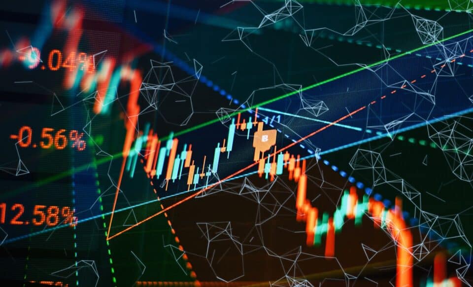 Image d'un graphique boursier pour illustrer le krach boursier