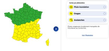 Météo : des orages violents et des pluies torrentielles balayent la moitié sud de la France météo
