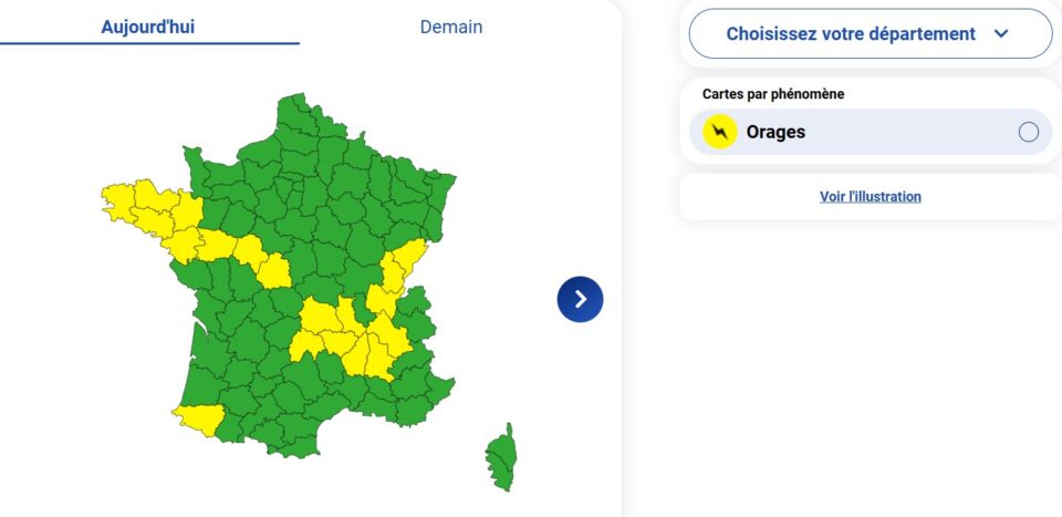 Météo : une dépression orageuse va secouer la France, voici les régions menacées Météo