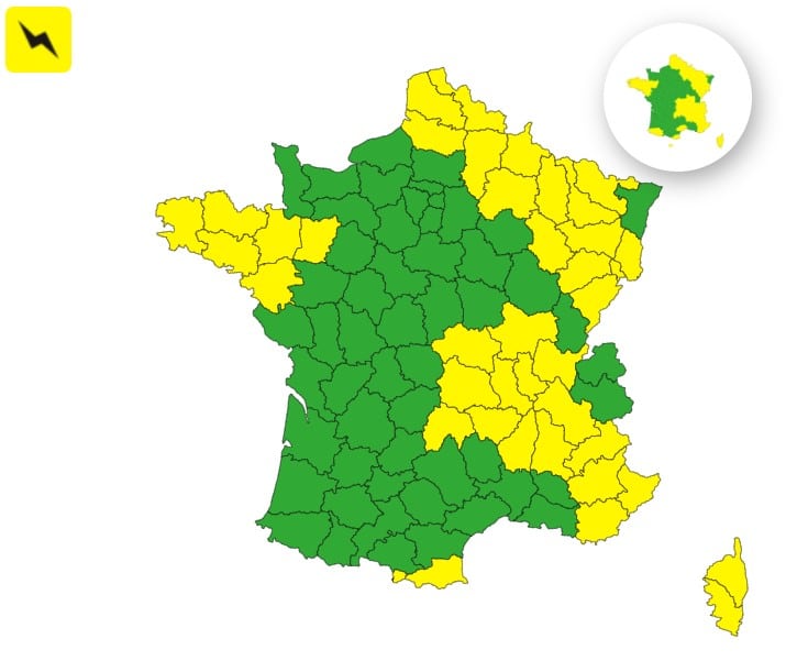 Météo : une violente perturbation orageuse traverse la France, 39 départements en alerte Météo