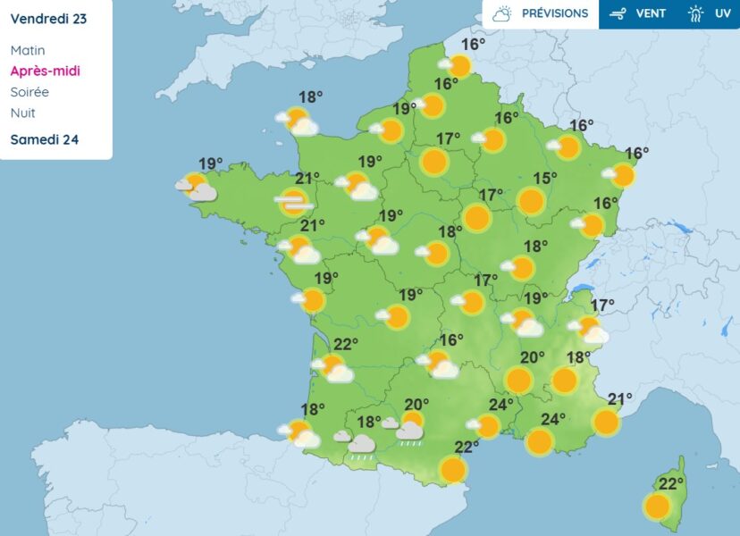 Météo : forte baisse des températures en matinée et soirée, vigilance au gel dans certaines régions météo