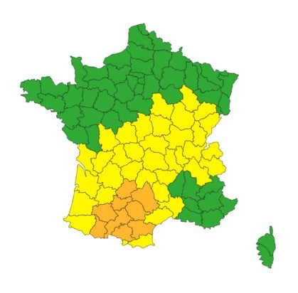 Météo : orages violents, grêle et pluies diluviennes, 9 départements en vigilance orange Météo