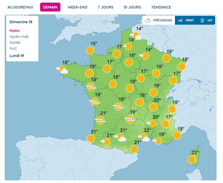 Météo : après un dimanche agréable, les orages seront de retour en début de semaine en raison de l'arrivée d'une goutte froide Météo