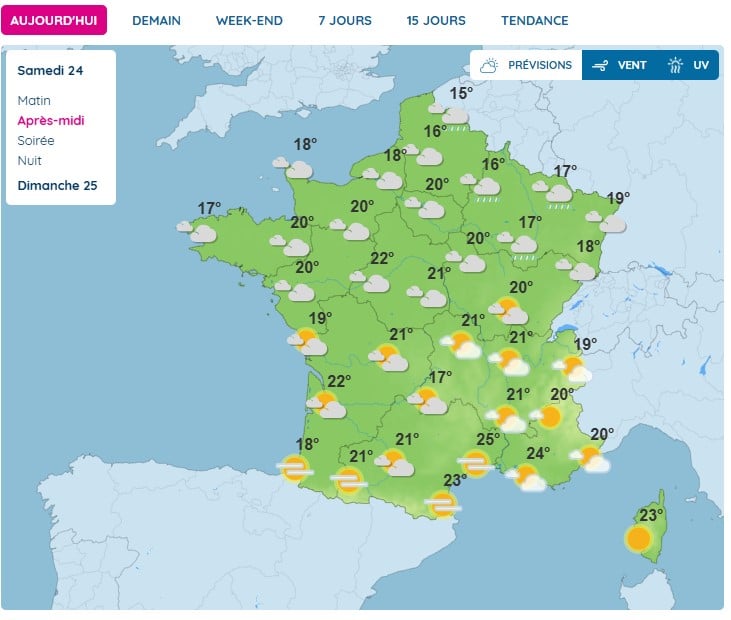 Météo : chute des températures avec de possibles gelées et de faibles pluies Météo