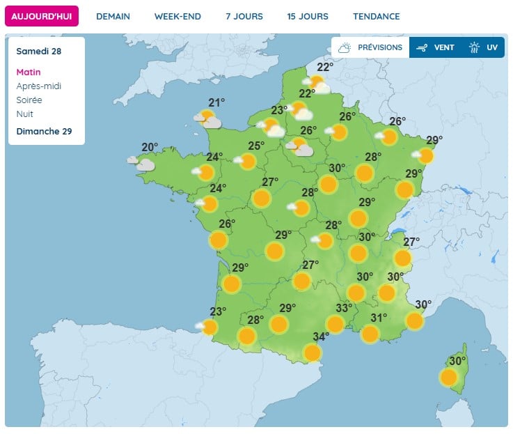 Météo : la canicule persiste, 14 départements en alerte orange, le numéro vert réactivé Météo