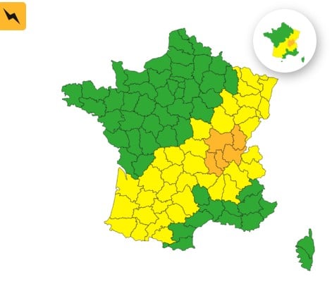 Météo : orages, pluie, grêle vont s'intensifier cet après-midi, 5 départements en vigilance orange Météo