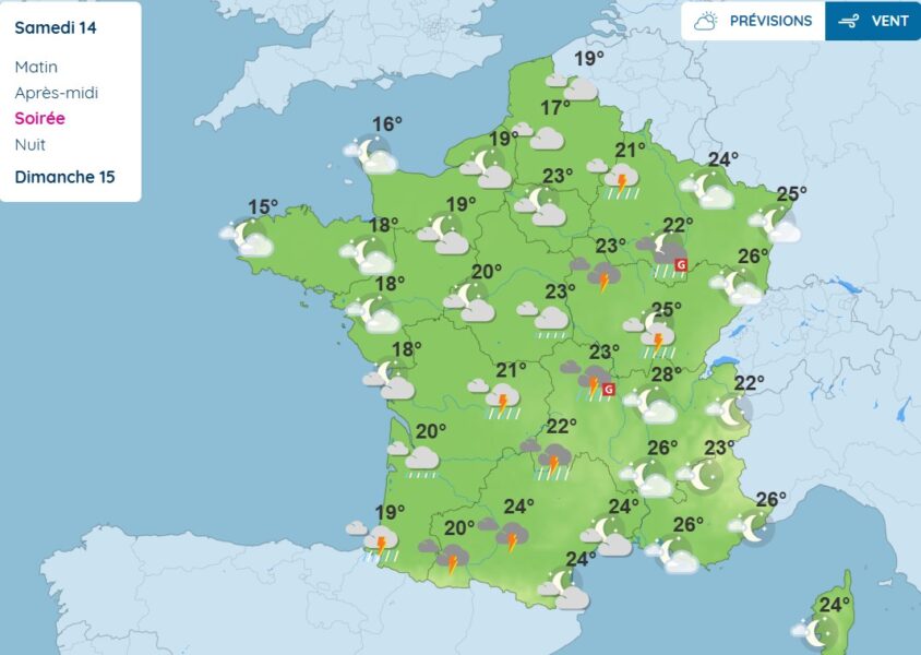 Météo : des orages puissants vont rafraîchir la France ce week-end Météo