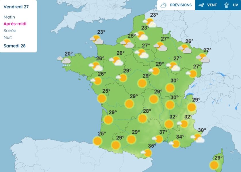 Météo : la France face à une canicule persistante, plusieurs départements toujours en alerte Canicule
