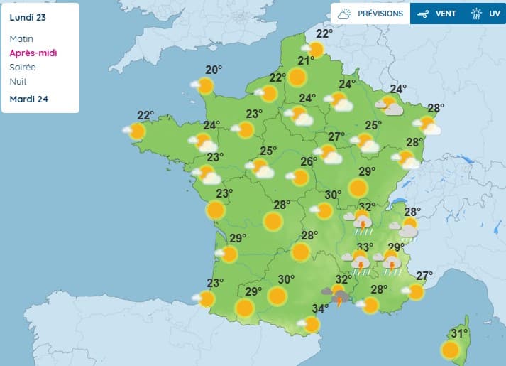 Météo : la chaleur persiste malgré un léger rafraîchissement, voici les régions toujours en alerte Météo
