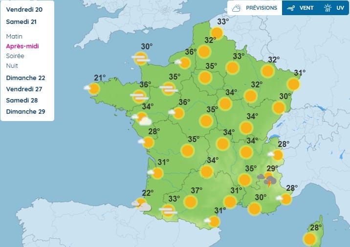 Alerte météo : la France va suffoquer sous des températures record ce week-end chaleur