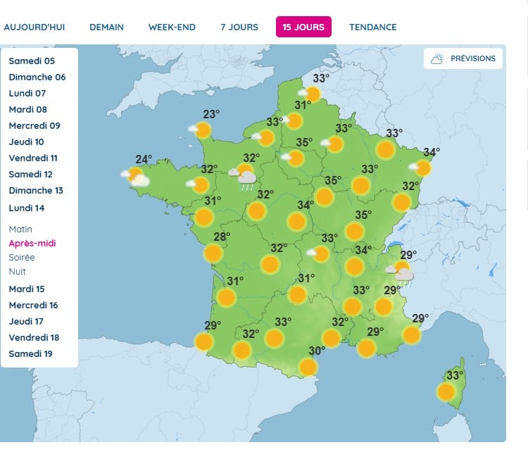 Météo : une nouvelle canicule arrive, voici où et quand elle va de nouveau frapper Météo