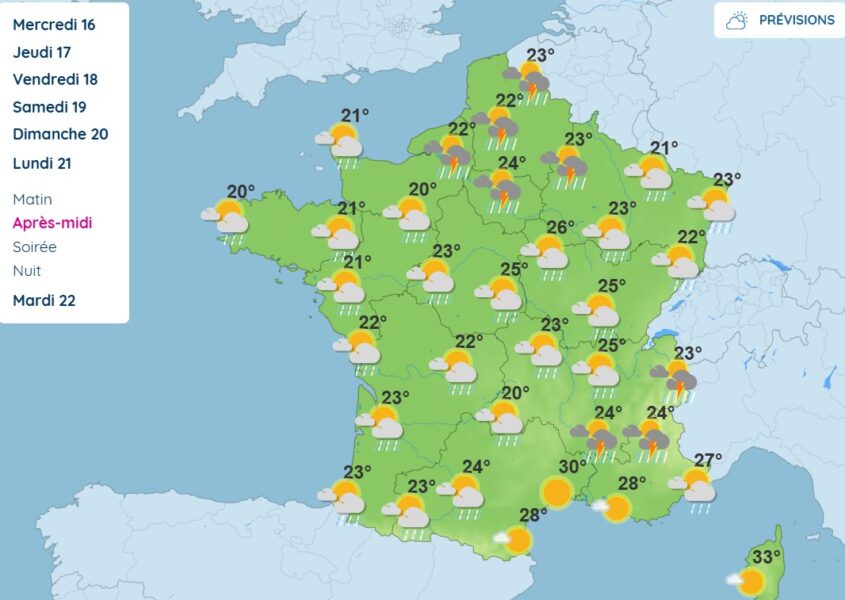 Météo : des orages violents vont balayer la France dans les prochains jours, voici où et quand ils frapperont Orages
