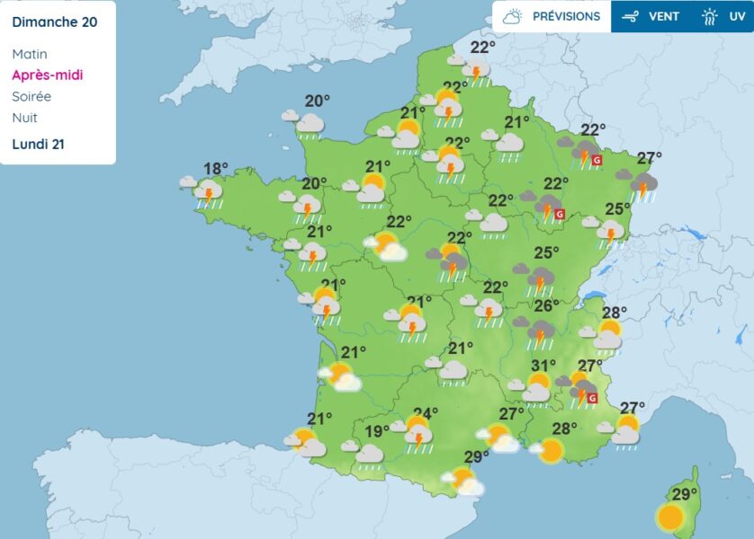 Météo : la France face à une violente perturbation, 6 départements en alerte orange Météo