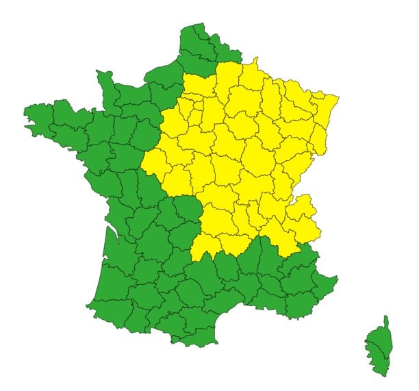 Météo : arrivée de violents orages jeudi, voici les 30 départements en alerte Météo