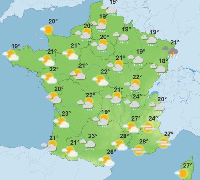 Météo du week-end : soleil au sud, averses au nord-est, que prévoir ? Météo