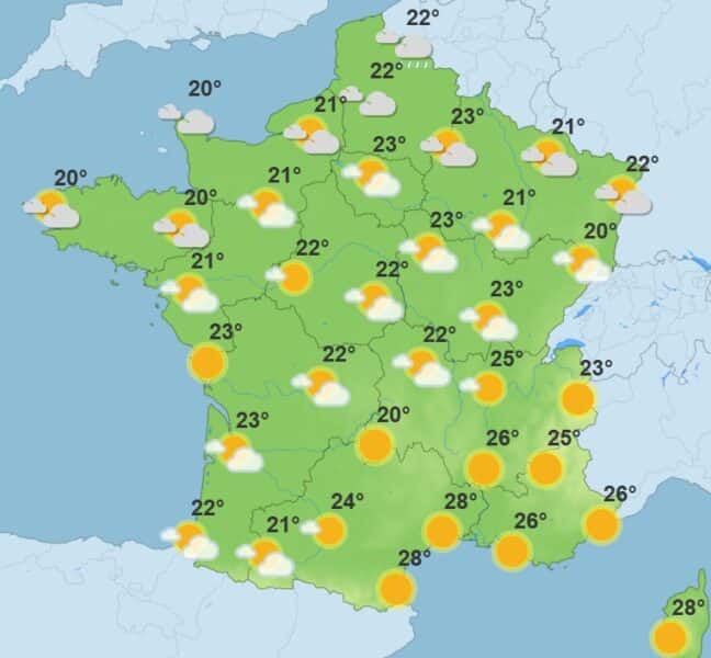 Météo : soleil, nuages et averses, la France divisée en deux ce jeudi Météo