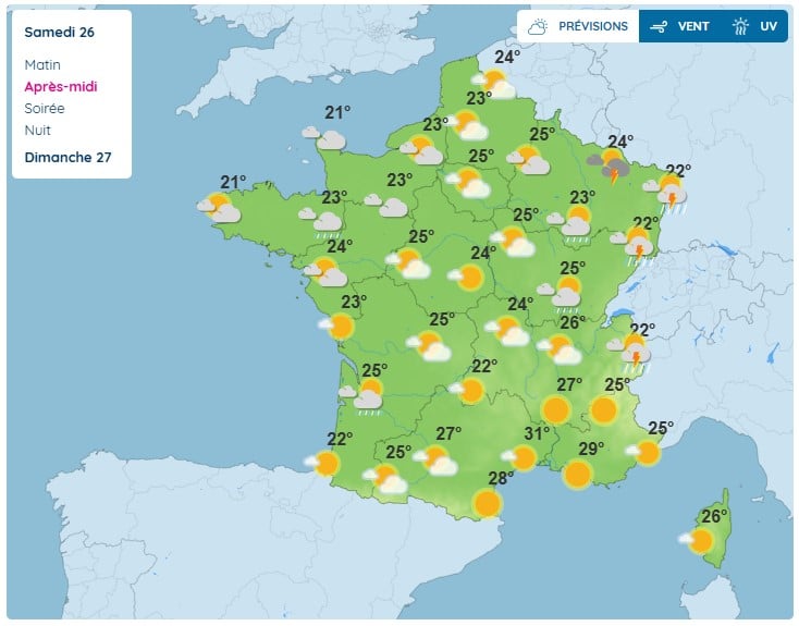 Météo : les orages vont encore frapper en France, 17 départements placés en vigilance jaune Météo