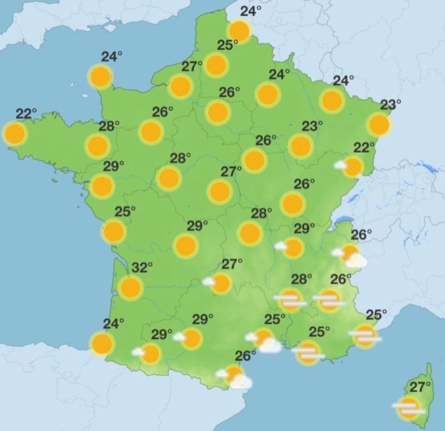Météo de la semaine : Après une hausse des températures, les orages et les pluies seront de retour Météo