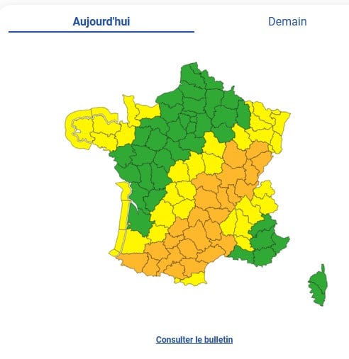 Météo : 25 départements en alerte orange pour des risques d'orages, pluies intenses, et vents forts également au rendez-vous Météo