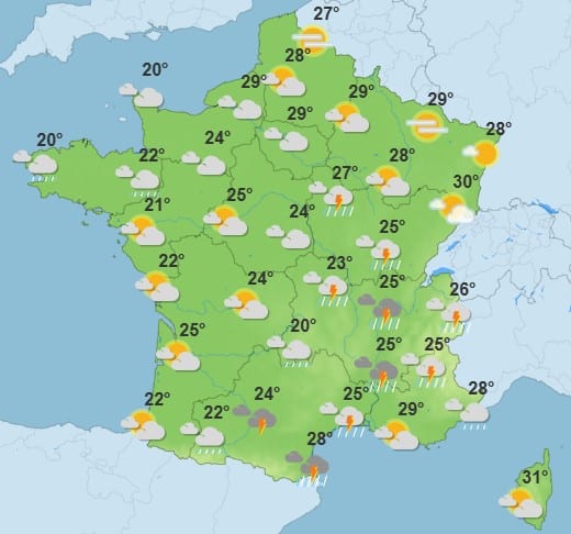 Météo : La France balayée par de violents orages, 68 départements en alerte Météo