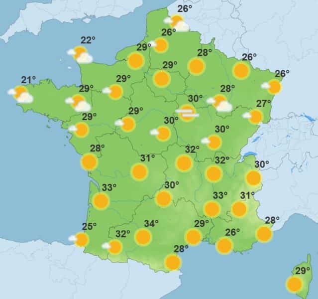 Météo : chaleur intense ce jeudi, 16 départements placés en alerte canicule Météo