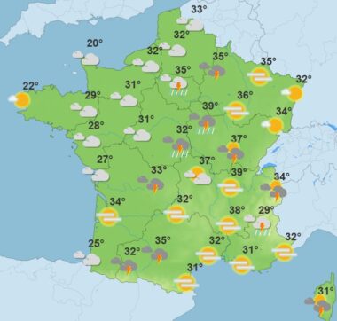 Météo : de violents orages frappent une partie du pays, voici les régions menacées Météo