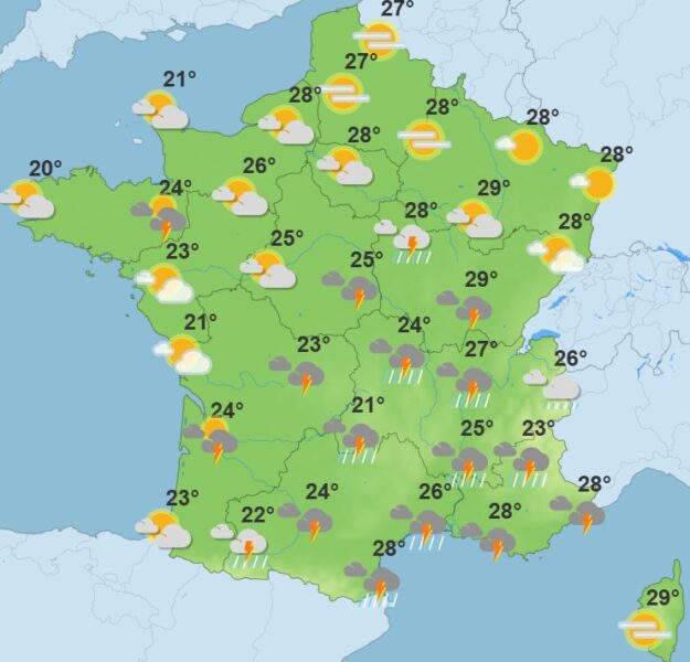 Météo de la semaine : orages, fraîcheur, vent... La fin de l'été se dessine déjà météo