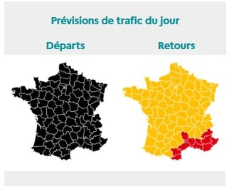 Chassé-croisé de l'été : les prévisions de Bison futé confirmées, déjà plus de 500 kilomètres de bouchons en France Bison futé