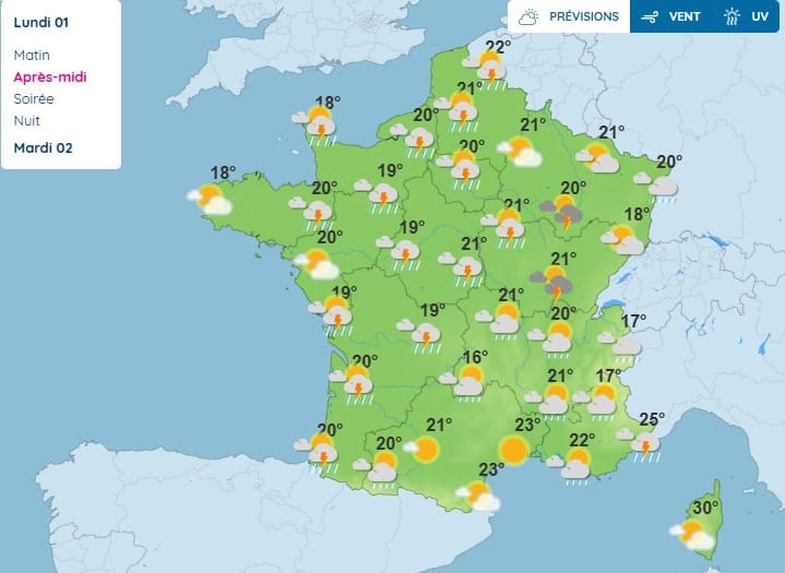 Météo : pluies, orages et soleil, la première semaine de septembre s'annonce très agitée Météo