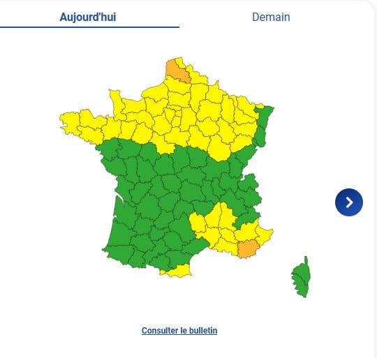 Météo : 2 départements en alerte orange, 47 en jaune pour orages ce samedi 13 septembre Météo