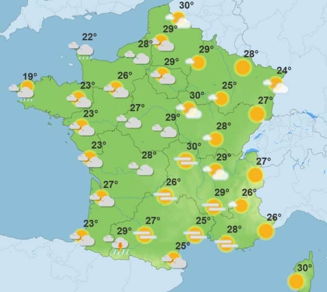 Météo : un dimanche sous une chaleur étouffante, jusqu’où montera le mercure ? météo